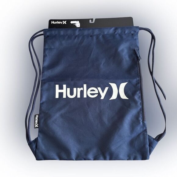 Nwt Hurley Blue Drawstring Backpack - Picture 1 of 2